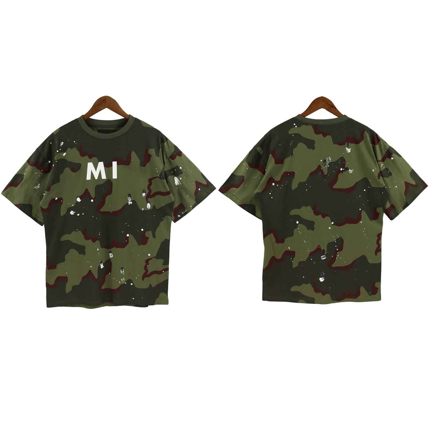Men's Plus Tees & Polos Round neck embroidered and printed polar style summer wear with street pure cotton 8G45666