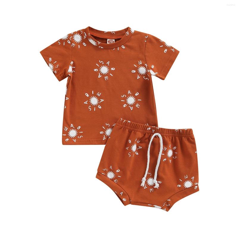 Clothing Sets 2pcs Toddler Summer Outfit Sun Print O-neck Short Sleeves T-shirts Drawstring Elastic Shorts for Baby Girls Boys 0-18 Months, White
Clothing Sets 2pcs Toddler Summer Outfit Sun Print O-neck Short Sleeves T-shirts Drawstring Elastic Shorts for Baby Girls Boys 0-18 Months, White
