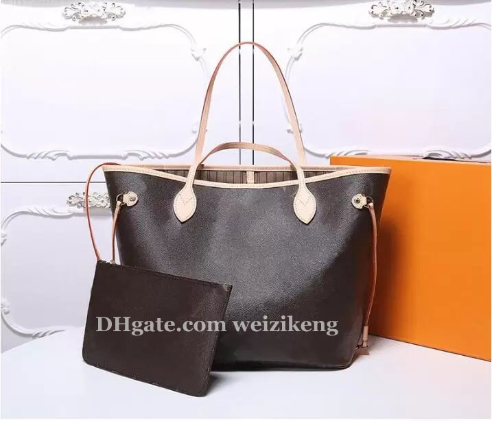 Classic Fashion Shopping bag PU leather handbag large canvas tote shopping bag come with small pouch brown Luxury bags, Customize
Classic Fashion Shopping bag PU leather handbag large canvas tote shopping bag come with small pouch brown Luxury bags, Customize