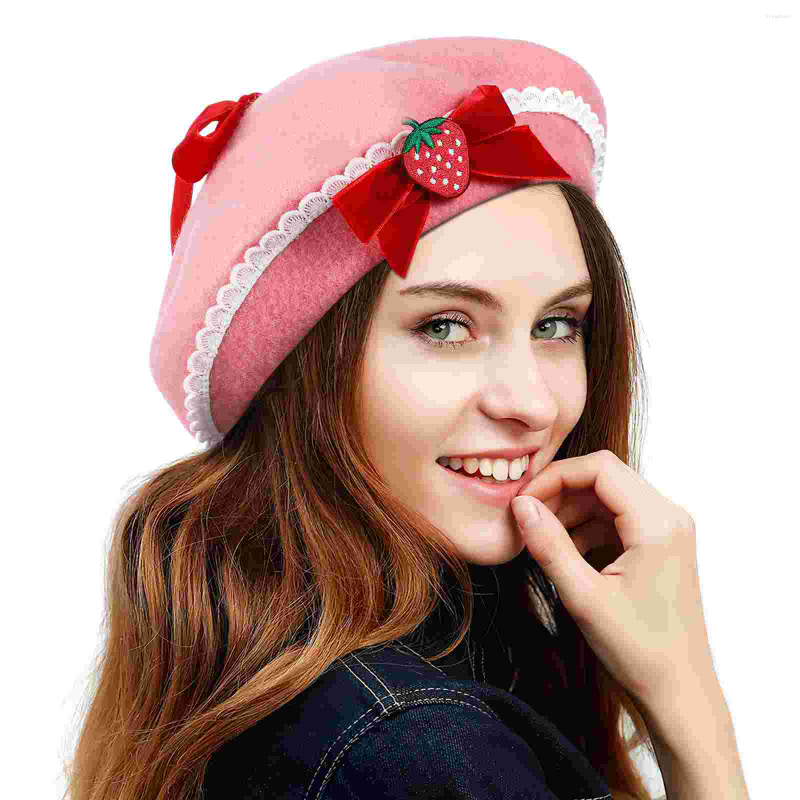 Berets Beret Hatwomen Cap French Beanie Strawberry Hatsartist Wool Girls Kawaii Mushroom Cosplay Vintage Warm Winter Fall Adult, Pink
Berets Beret Hatwomen Cap French Beanie Strawberry Hatsartist Wool Girls Kawaii Mushroom Cosplay Vintage Warm Winter Fall Adult, Pink