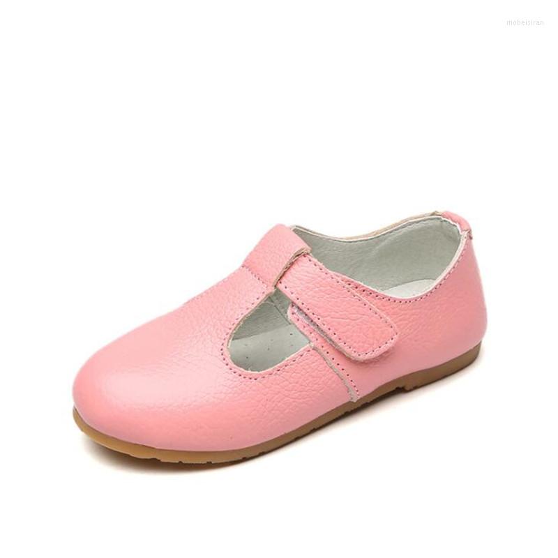 Flat Shoes Girl's Leather 2023 Autumn Princess Genuine British Children Soft Sole Baby Casual