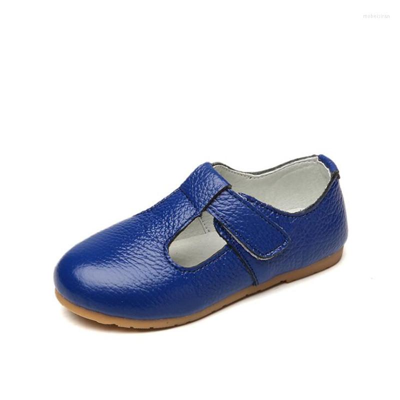 Flat Shoes Girl's Leather 2023 Autumn Princess Genuine British Children Soft Sole Baby Casual