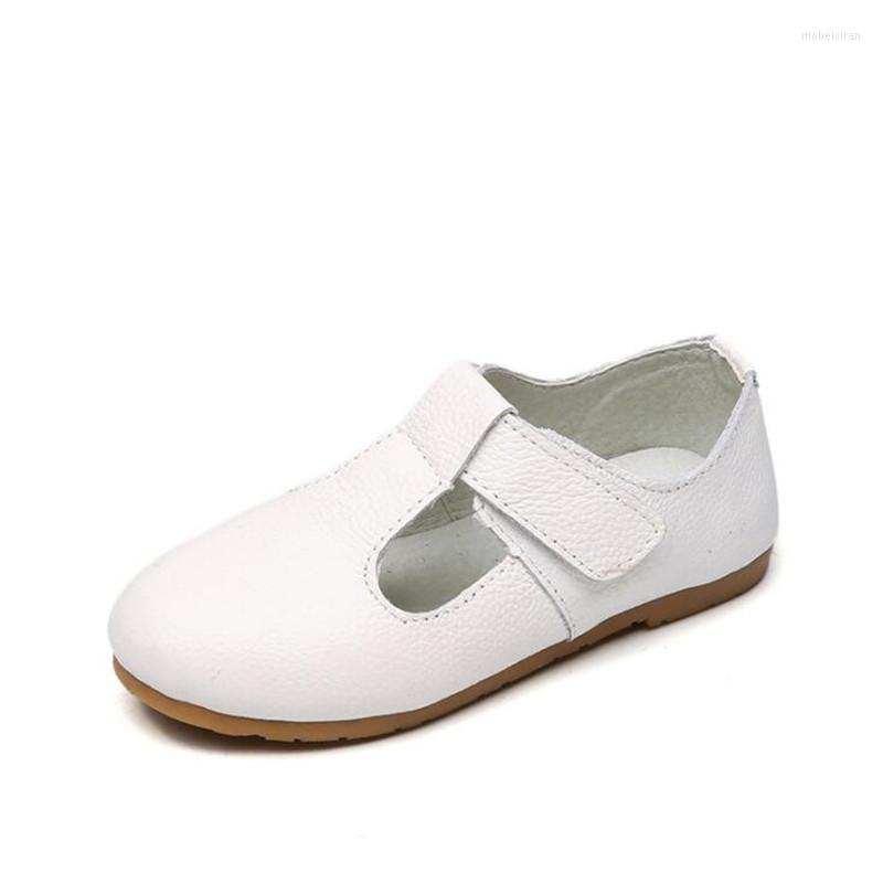 Flat Shoes Girl's Leather 2023 Autumn Princess Genuine British Children Soft Sole Baby Casual