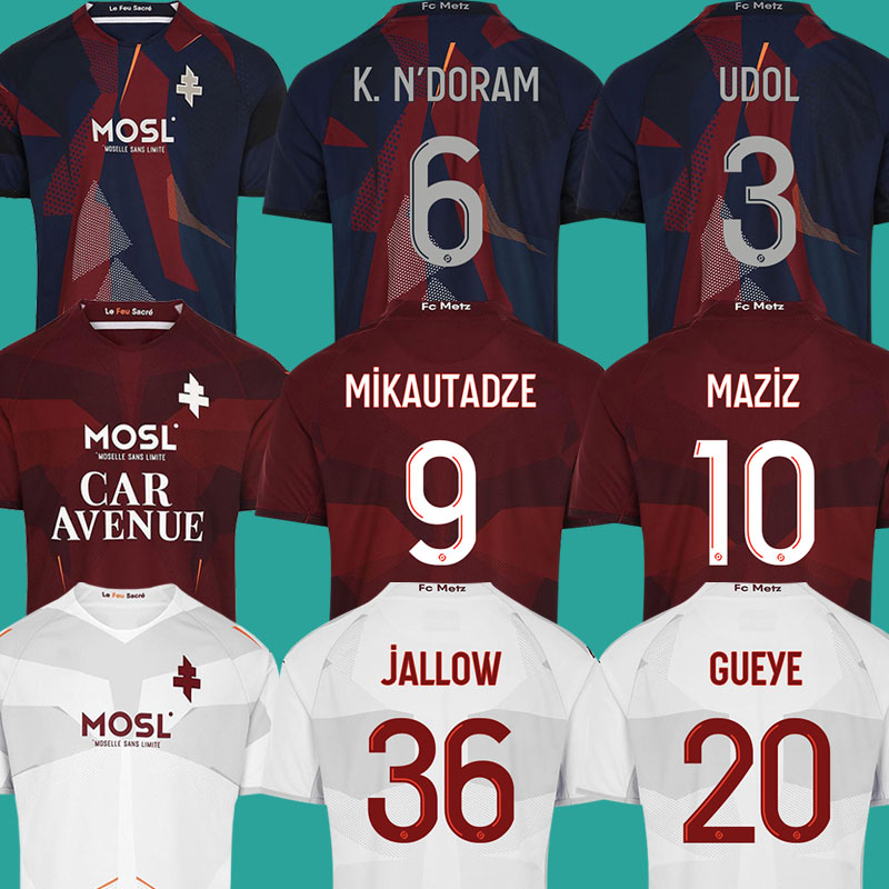 22 23 FC METZ Soccer Jerseys MIKAUTADZE JALLOW NIANE 2022 2023 maillot de foot MAZIZ UDOL YADE JOSEPH DANLEY SABALY home away third football shirts men uniforms 23723
22 23 FC METZ Soccer Jerseys MIKAUTADZE JALLOW NIANE 2022 2023 maillot de foot MAZIZ UDOL YADE JOSEPH DANLEY SABALY home away third football shirts men uniforms 23723