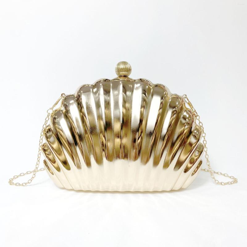 Evening Bags Trendy Women's Handbags Fashion Exquiet Metal Gold Silver Black Seashell Box Chain Shoulder Party Bag Clutches 2023
Evening Bags Trendy Women's Handbags Fashion Exquiet Metal Gold Silver Black Seashell Box Chain Shoulder Party Bag Clutches 2023