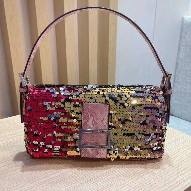 Luxury Leather Tote Bag Women Fashion Sequin Handbag Designer Shoulder crossbody purse 26cm Shiny Baguette Bags, Pink 26cm
Luxury Leather Tote Bag Women Fashion Sequin Handbag Designer Shoulder crossbody purse 26cm Shiny Baguette Bags, Pink 26cm