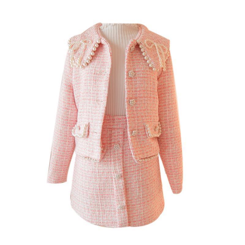 Two Piece Dress Professional Suit Skirt For Women 2023 Autumn And Winter Small Western Style Youthful-Looking Two-Piece SkirtsTwo