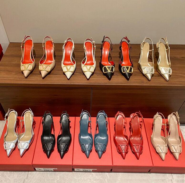 Designer Sandals Women High Heel Shoes Genuine Leather Thin Heels 6cm 8cm 10cm Pointed Toe Nude Black Red Blue Matte Wedding Shoes with Duat Bag 34-44 no box, White shiny
Designer Sandals Women High Heel Shoes Genuine Leather Thin Heels 6cm 8cm 10cm Pointed Toe Nude Black Red Blue Matte Wedding Shoes with Duat Bag 34-44 no box, White shiny