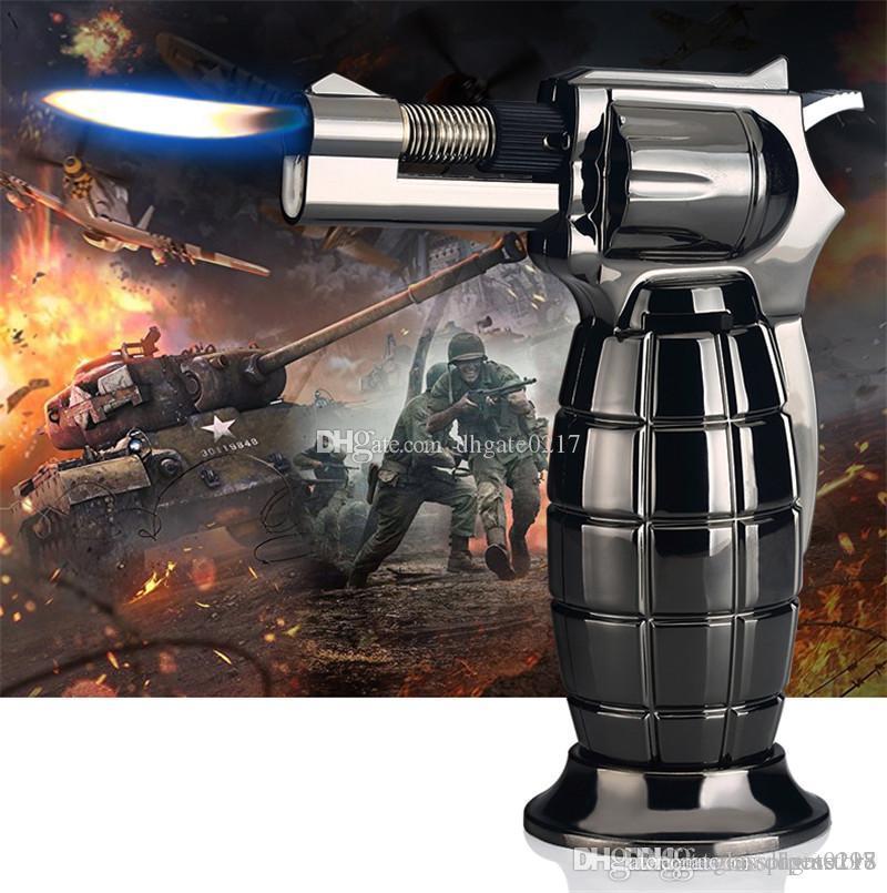 Metal grenade shape Dab Jet Butane gas Torch Lighter Windproof Jet Flames cigarette cigar Torch Lighter smoking bong lighter
Metal grenade shape Dab Jet Butane gas Torch Lighter Windproof Jet Flames cigarette cigar Torch Lighter smoking bong lighter