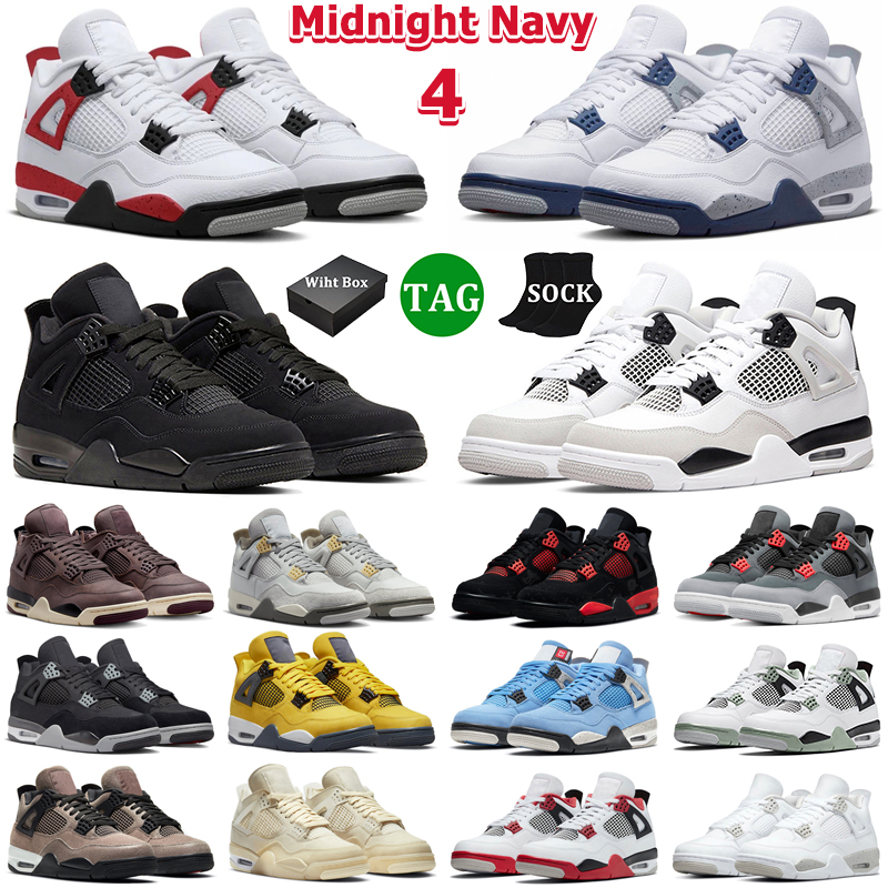 With Box 4 Men Basketball Shoes 4s Midnight Navy Red Cement Thunder Military Black Cat Photon Dust Lightning Infrared Mens Women Trainers Outdoor Sports Sneakers, 32
With Box 4 Men Basketball Shoes 4s Midnight Navy Red Cement Thunder Military Black Cat Photon Dust Lightning Infrared Mens Women Trainers Outdoor Sports Sneakers, 32