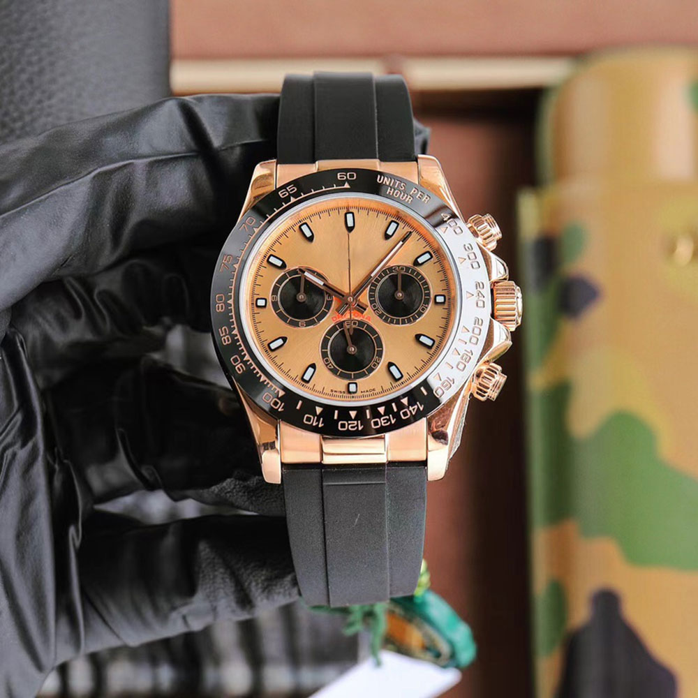 Mens Watch Mechanical Watches AAA Fashion 2813 40mm Between Gold Rubber Strap Waterproof Designer Wristwatch, Color 1
Mens Watch Mechanical Watches AAA Fashion 2813 40mm Between Gold Rubber Strap Waterproof Designer Wristwatch, Color 1
