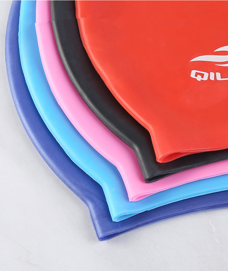Swimming Caps Swimming Cap Silicone Women Men Waterproof Plus Size Colorful Adult Long Hair Sports High Elastic Adults Swim Pool Hat