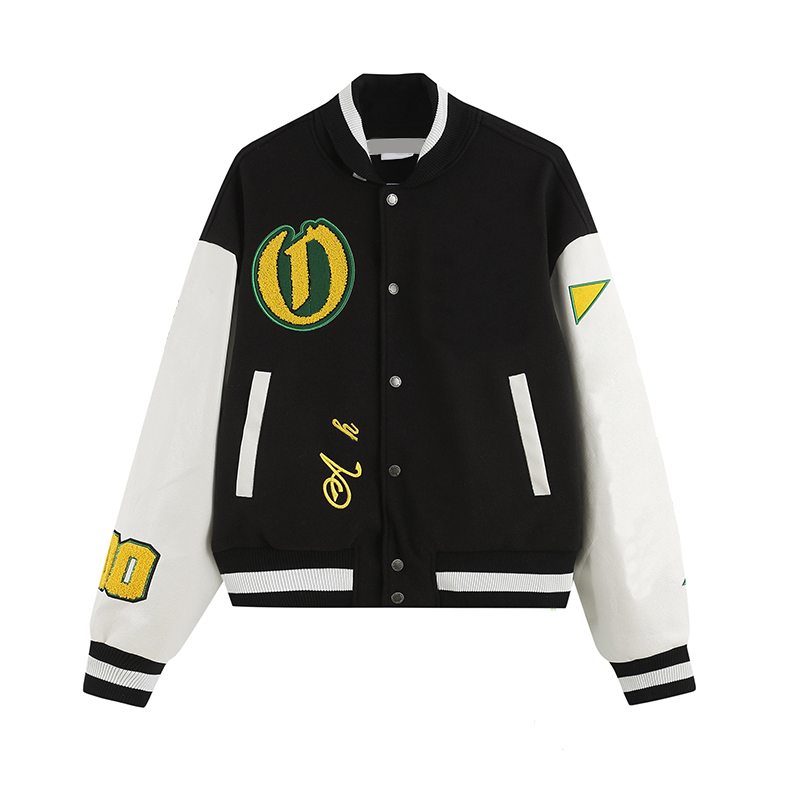 Men Designer Luxury Baseball Uniform Jackets Panelled Patchwork Mens Brand Embroidery White Black Jacket Windbreaker Coat Outdoor Streetwear clothes
Men Designer Luxury Baseball Uniform Jackets Panelled Patchwork Mens Brand Embroidery White Black Jacket Windbreaker Coat Outdoor Streetwear clothes