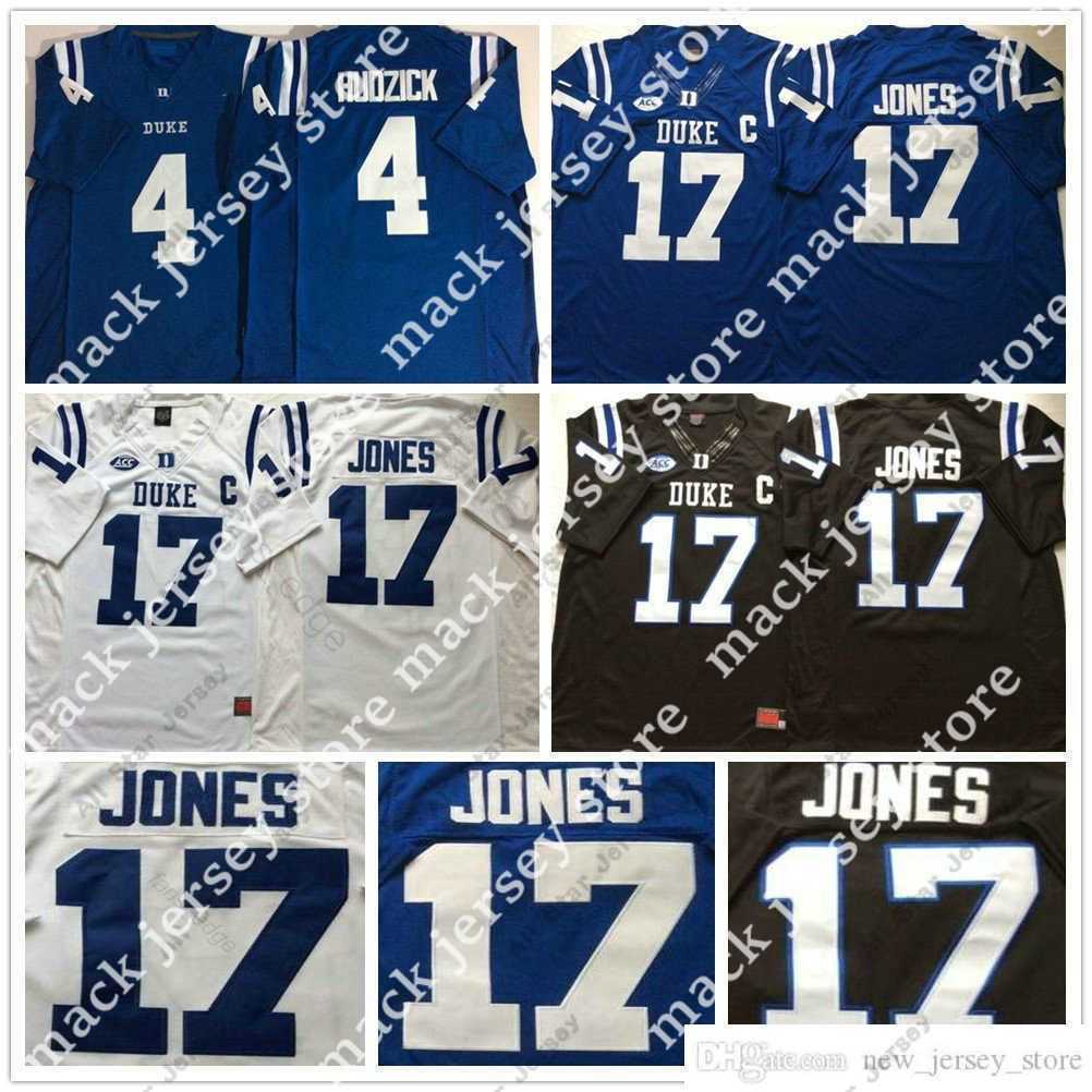 2020th NCAA Duke Blue Devils College Football Jersey #4 Myles Hudzick Jersey Home Away #17 Daniel Jones Stitched 150th Jerseys Shirt, Black
2020th NCAA Duke Blue Devils College Football Jersey #4 Myles Hudzick Jersey Home Away #17 Daniel Jones Stitched 150th Jerseys Shirt, Black