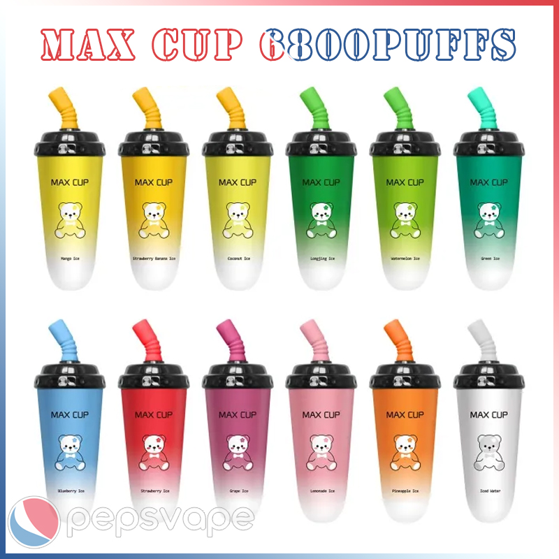 Max Cup 6800puffs Original Disposable Electronic Cigarette Starter Kit Strength 0 2 3 5% Vape 16ml 600mAh Battery Rechargeable Vape Pen milk tea cups
Max Cup 6800puffs Original Disposable Electronic Cigarette Starter Kit Strength 0 2 3 5% Vape 16ml 600mAh Battery Rechargeable Vape Pen milk tea cups