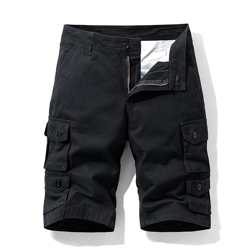 Men's Shorts Summer Baggy Multi Pocket Military Cargo Male Cotton Khaki Mens Tactical Short PantsMen's