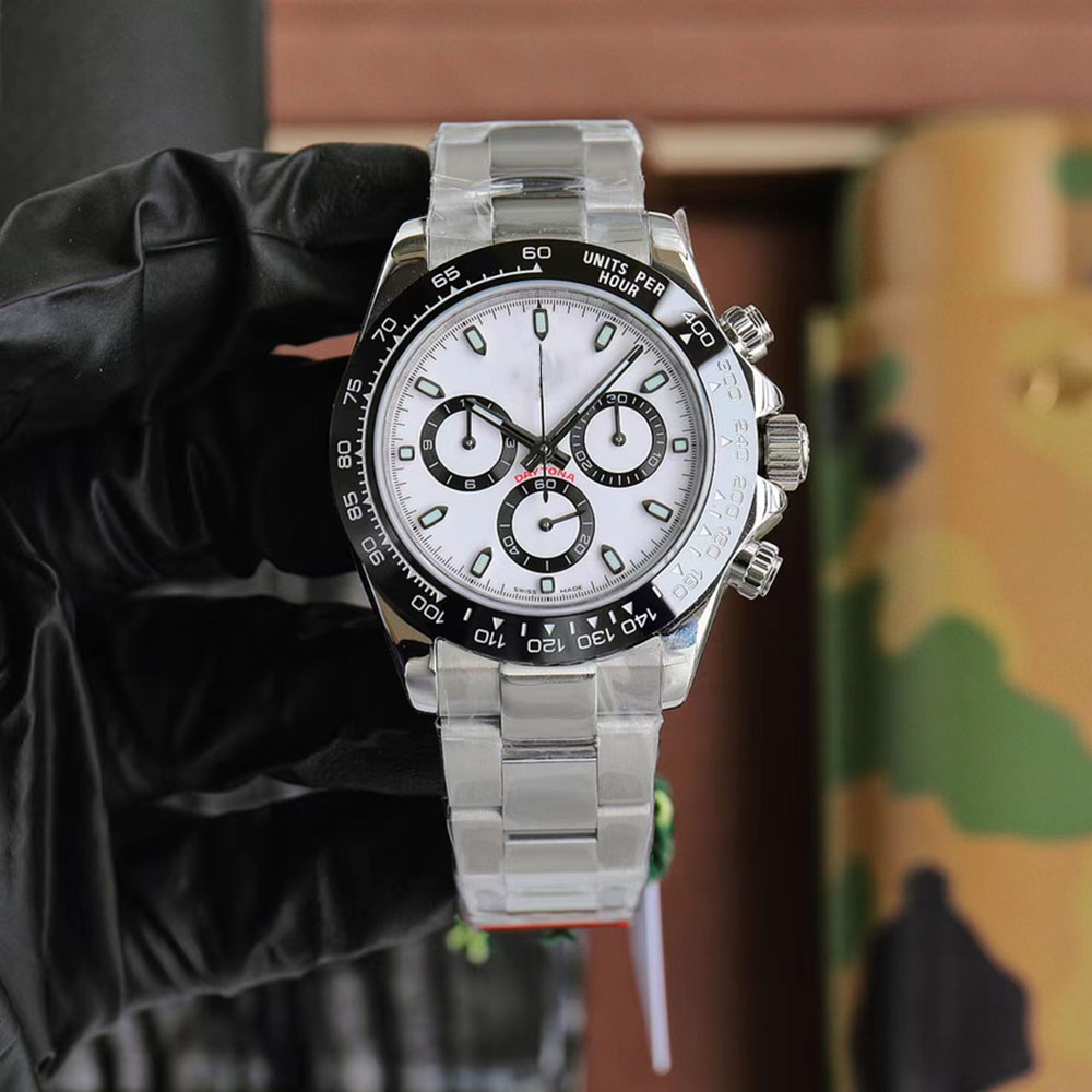 Mens Watch Automatic Mechanical Watches 40mm All Stainless Steel Rotating Wristwatch Self-Winding Business Casual Wristwatches Montre De Luxe