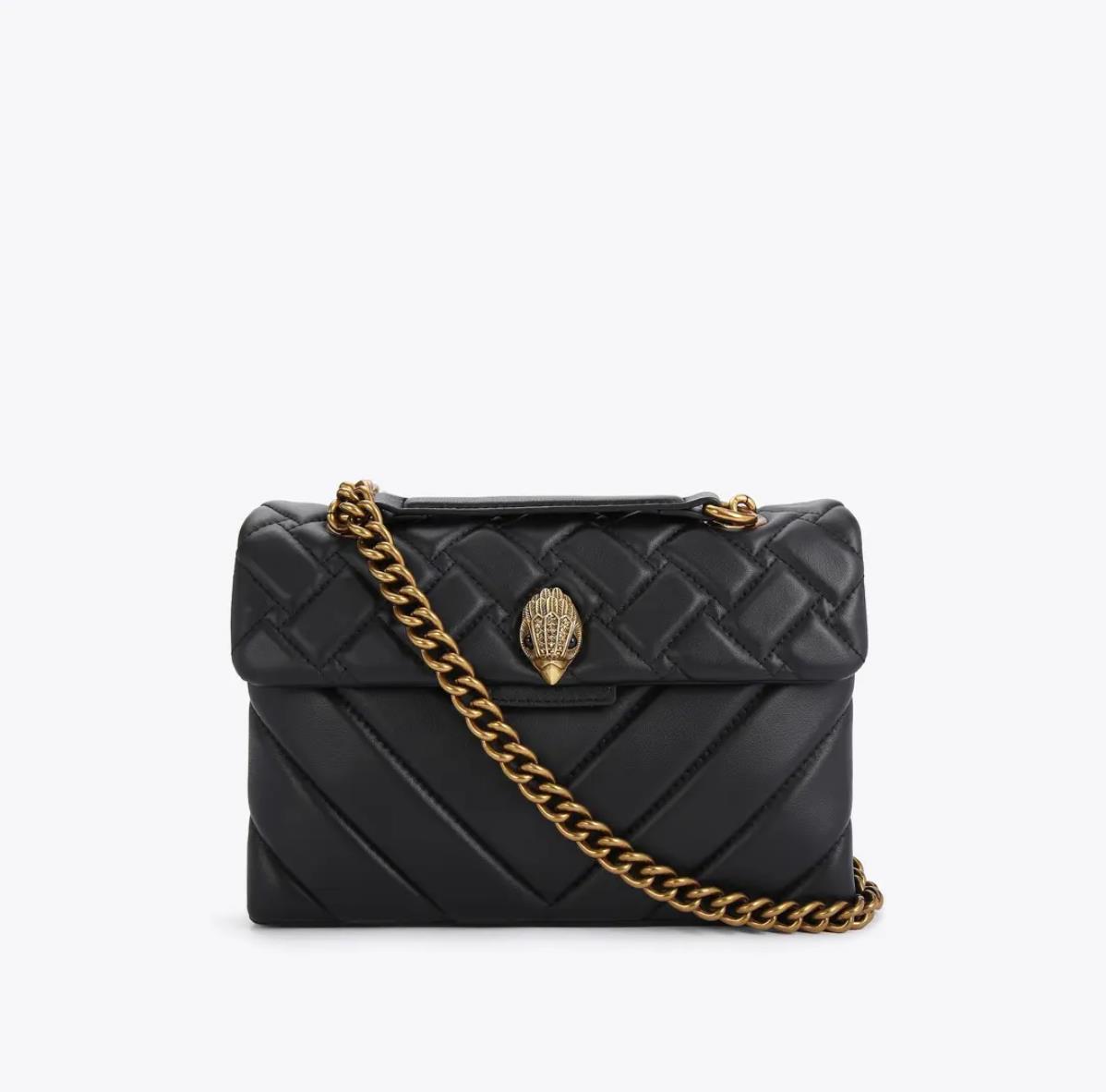 Kurt Geiger London Kensington Medium Real Leather Handbags Luxury Black Gold/Silver Chains Shoulder Bag Cross Body Purse and bag
Kurt Geiger London Kensington Medium Real Leather Handbags Luxury Black Gold/Silver Chains Shoulder Bag Cross Body Purse and bag