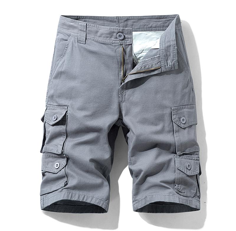 Men's Shorts Summer Baggy Multi Pocket Military Cargo Male Cotton Khaki Mens Tactical Short PantsMen's