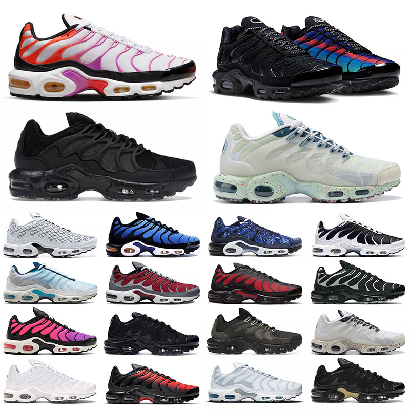 Plus Tn Mens Requin Running Shoes Tns Big Size Us 12 Designer Black Reflective White Terrascape Mint Green University Blue Men Women Sports Sneakers Trainers Eur 36-46