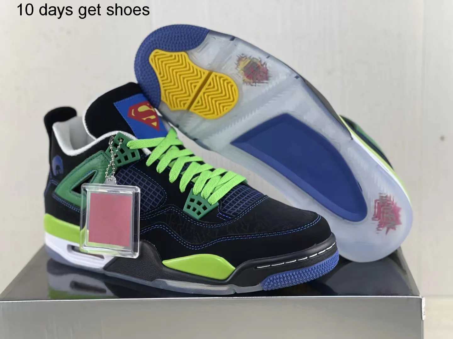 10 days get shoes Shoes Limited Authentic 4 Doernbecher DB Superman 4s Outdoor Men Sports Sneakers Original 308497-015
10 days get shoes Shoes Limited Authentic 4 Doernbecher DB Superman 4s Outdoor Men Sports Sneakers Original 308497-015