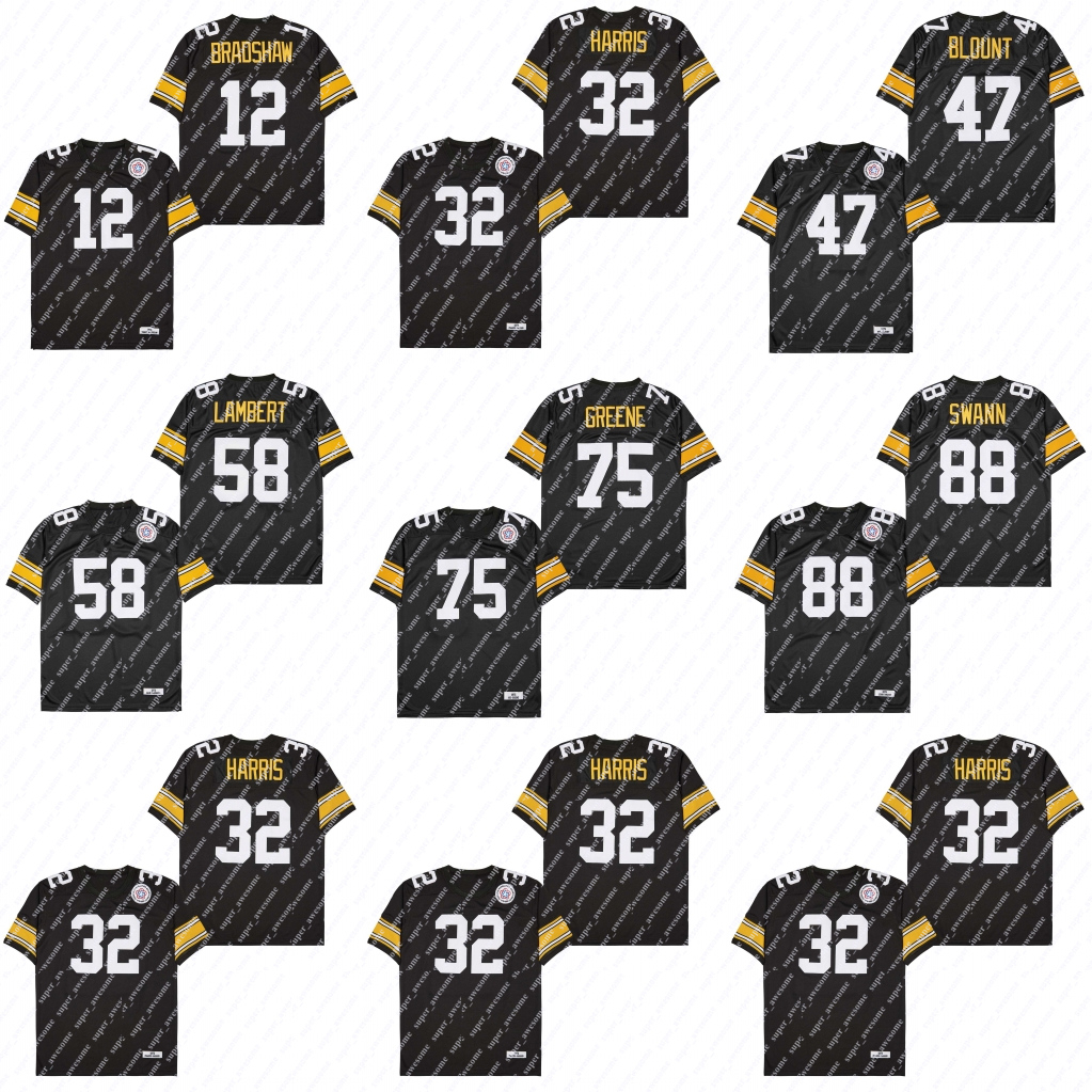 32 Franco Harris Jersey 12 Terry Bradshaw 47 Mel Blount 58 Jack Lambert 75 Joe Greene 88 Lynn Swann Football Jerseys Black Stitched, 12 bradshaw
32 Franco Harris Jersey 12 Terry Bradshaw 47 Mel Blount 58 Jack Lambert 75 Joe Greene 88 Lynn Swann Football Jerseys Black Stitched, 12 bradshaw