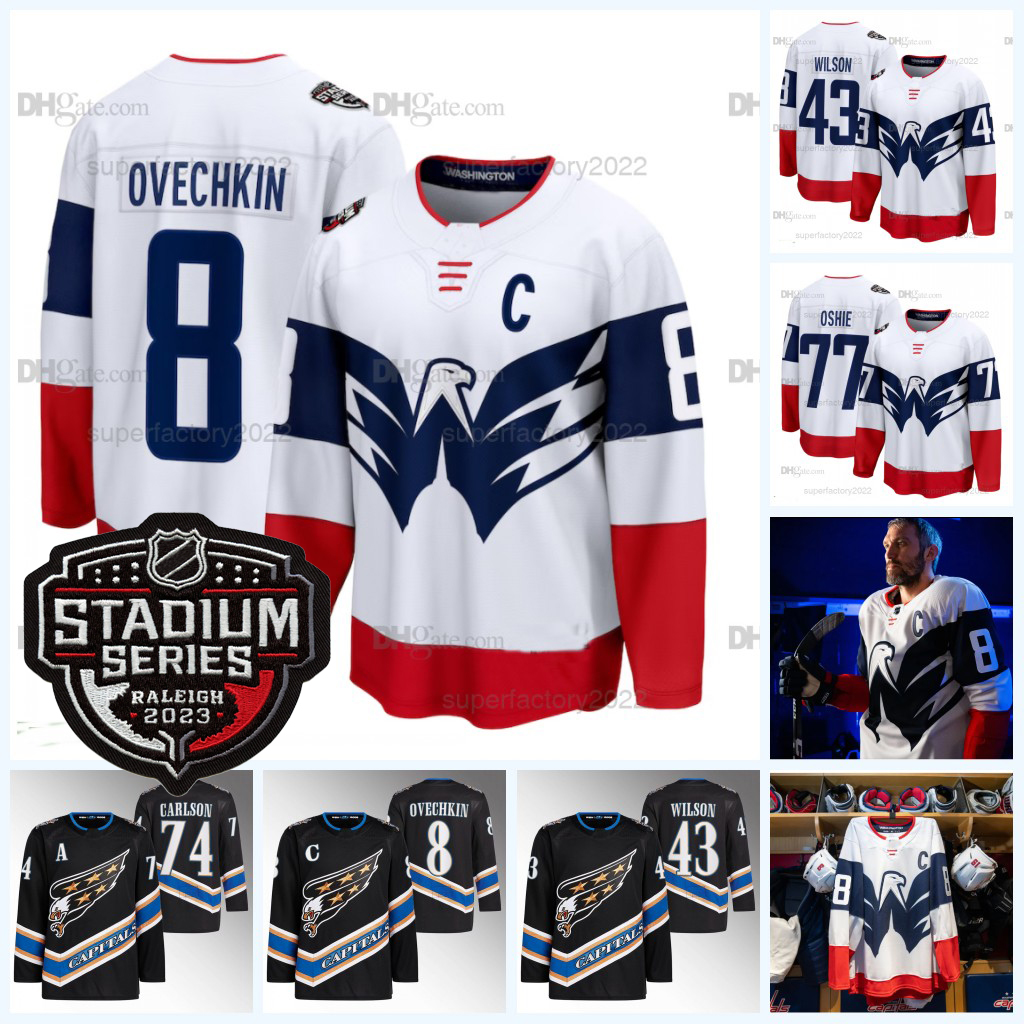 8 Alex Ovechkin Capital 2023 Stadium Series Jersey T.J. Oshie Tom Wilson Darcy Kuemper John Carlson Dylan Strome Nicklas Backstrom Evgeny Kuznetsov Dylan Strome, Men s-xxxl