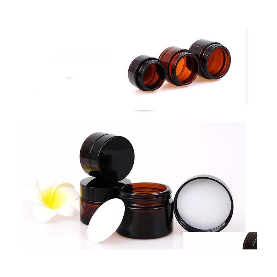 Packing Bottles 5G 10G 15G 20G 30G 50G Amber Glass Cream Bottle Jars Cosmetic Sample Container Refillable Pot With Inner Liners And Dhxqg
Packing Bottles 5G 10G 15G 20G 30G 50G Amber Glass Cream Bottle Jars Cosmetic Sample Container Refillable Pot With Inner Liners And Dhxqg