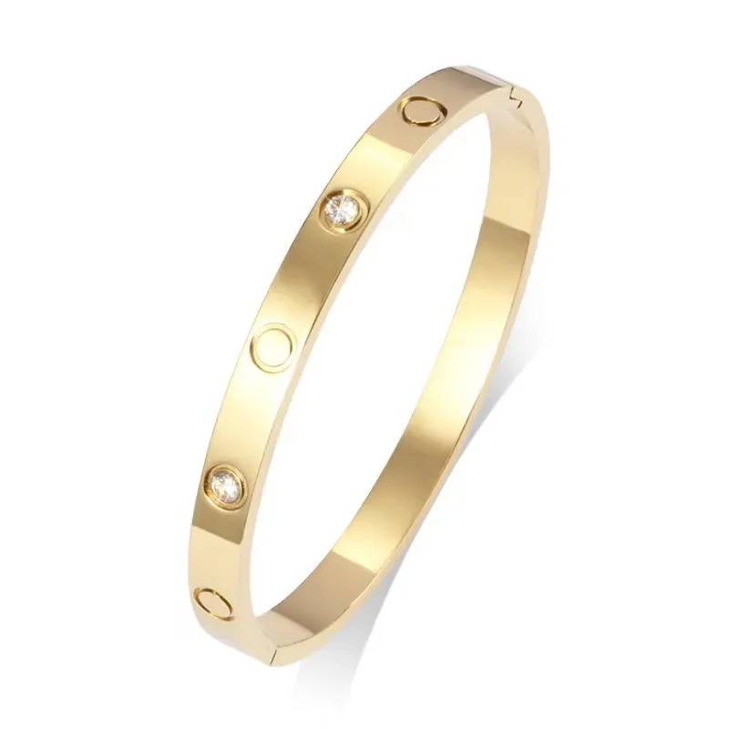 N6 Classic bangles Gold Silver Nail Bracelet Titanium Steel Cuff bangle nlay Diamond Bracelets Womens Mens Love Jewelry Gift C80009 With Box
N6 Classic bangles Gold Silver Nail Bracelet Titanium Steel Cuff bangle nlay Diamond Bracelets Womens Mens Love Jewelry Gift C80009 With Box