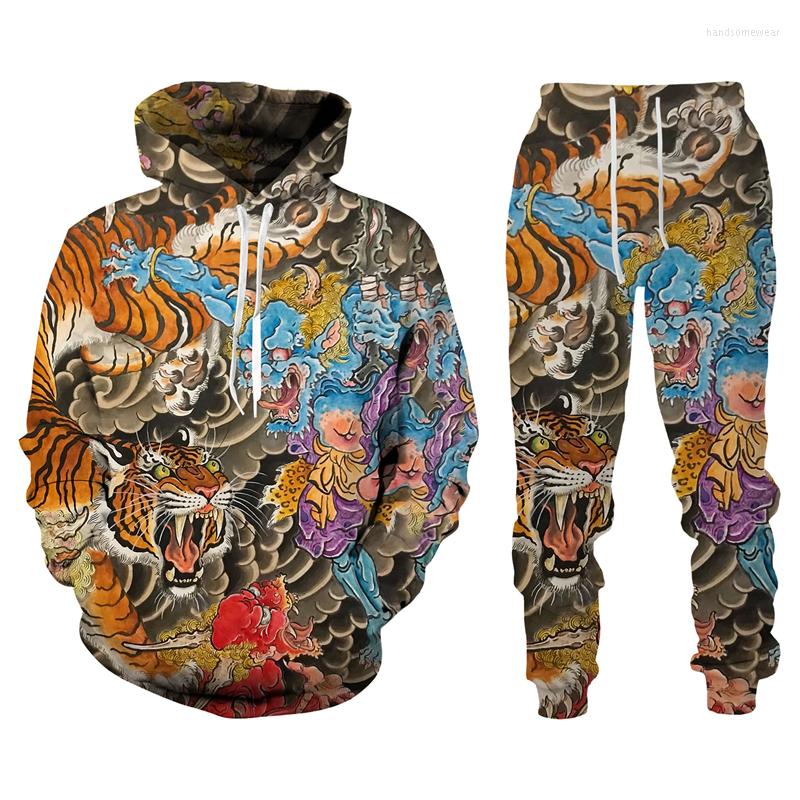 Men' Tracksuits Harajuku 3D Tiger Printed Men Hoodies Pants Casual Hooded Sweatshirt Sweatpants 2pc Set Autumm And Winter Sport Suit, 18365
Men' Tracksuits Harajuku 3D Tiger Printed Men Hoodies Pants Casual Hooded Sweatshirt Sweatpants 2pc Set Autumm And Winter Sport Suit, 18365