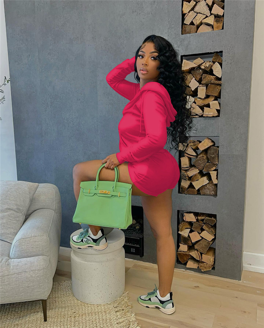 Designer Fall Winter Clothes Women Tracksuits Active Outfits Long Sleeve Jacket and Shorts Casual Solid Sportswear Outwork Sweatsuits Outdoor Jogger S