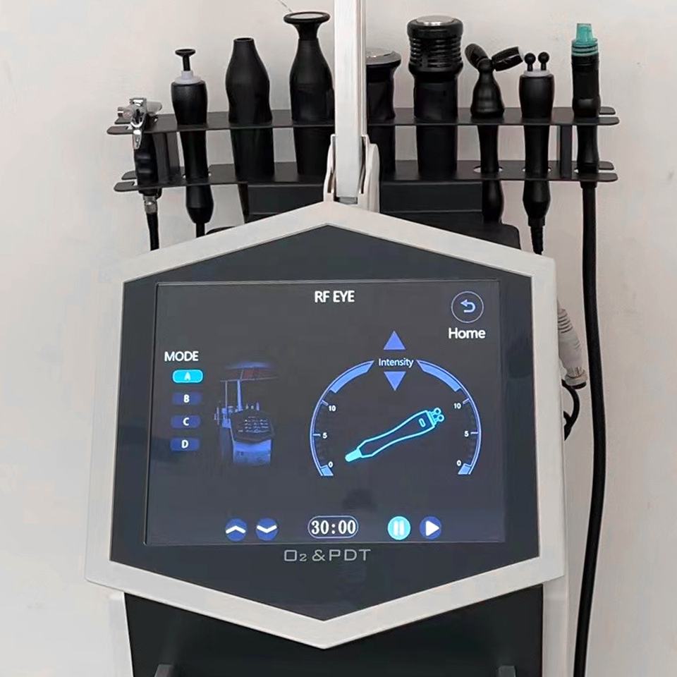 2023 Microdermabrasion multifunctional h2o2 water oxygen jet peel professional pdt led light therapy equipment