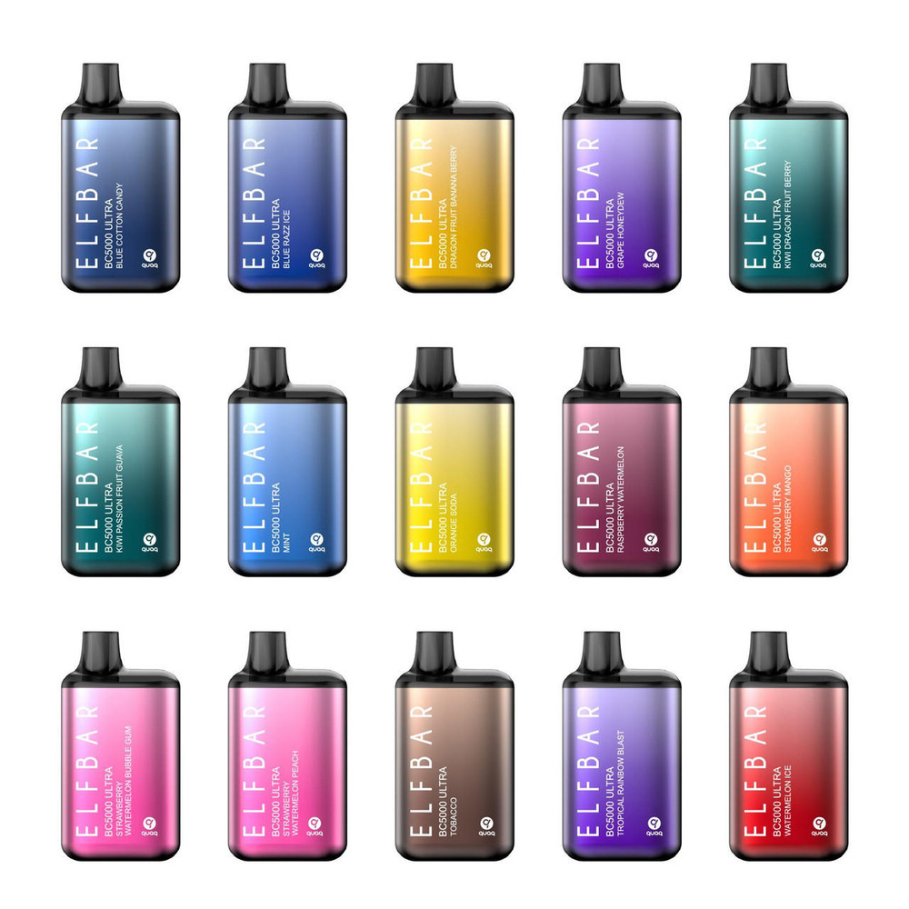 ELFBAR BC5000 ULTRA RECHARGEABLE DISPOSABLE 5000 PUFFS 8ML - 14Colors DISPLAY E-cigarettes Vape Pods Cartridge Rechargeable 16350mah battery Vaporizer
ELFBAR BC5000 ULTRA RECHARGEABLE DISPOSABLE 5000 PUFFS 8ML - 14Colors DISPLAY E-cigarettes Vape Pods Cartridge Rechargeable 16350mah battery Vaporizer