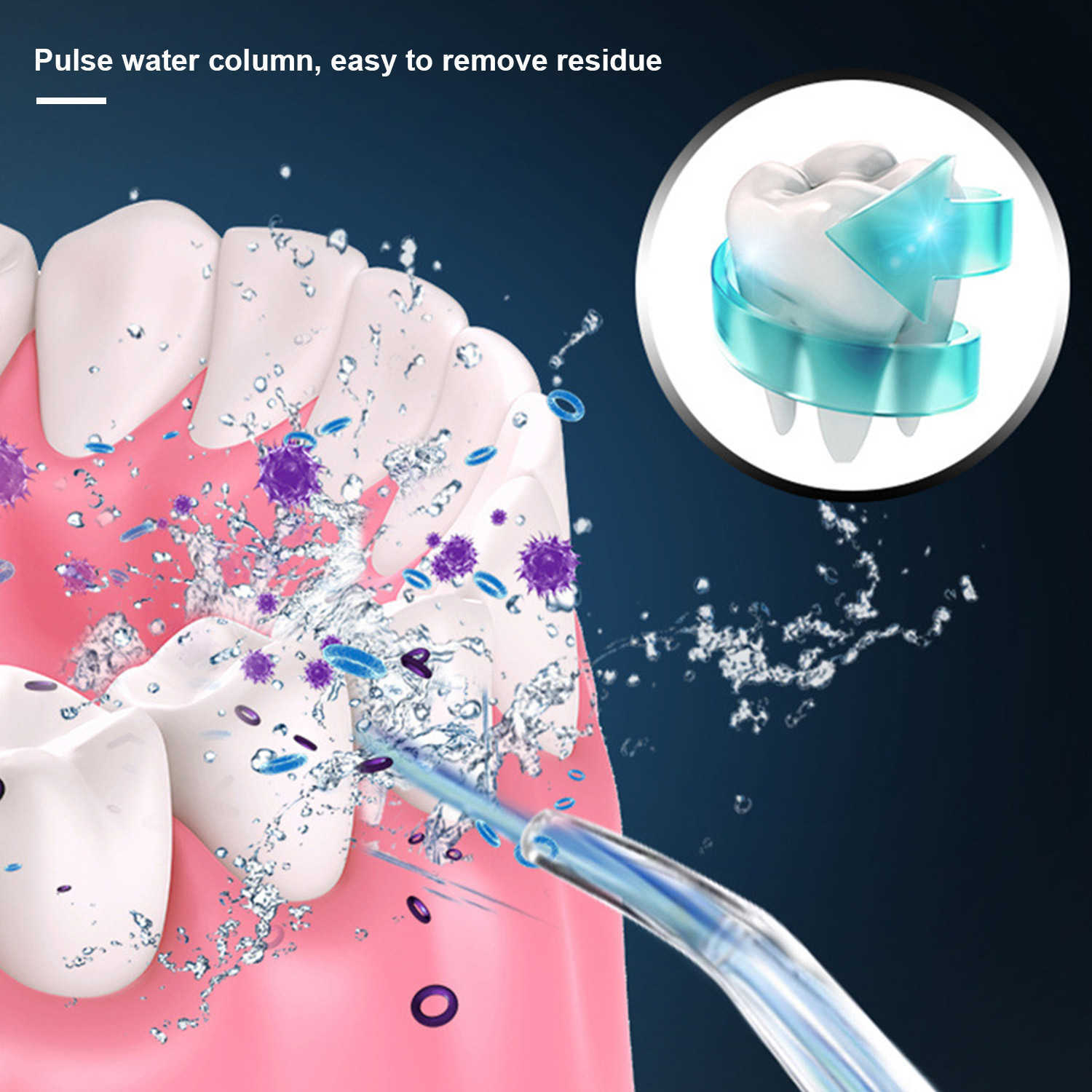 Oral Irrigators Other Hygiene Electric Irrigator Portable Household Teeth Flosser Water Spraying Washing Tool with Nozzle 221215