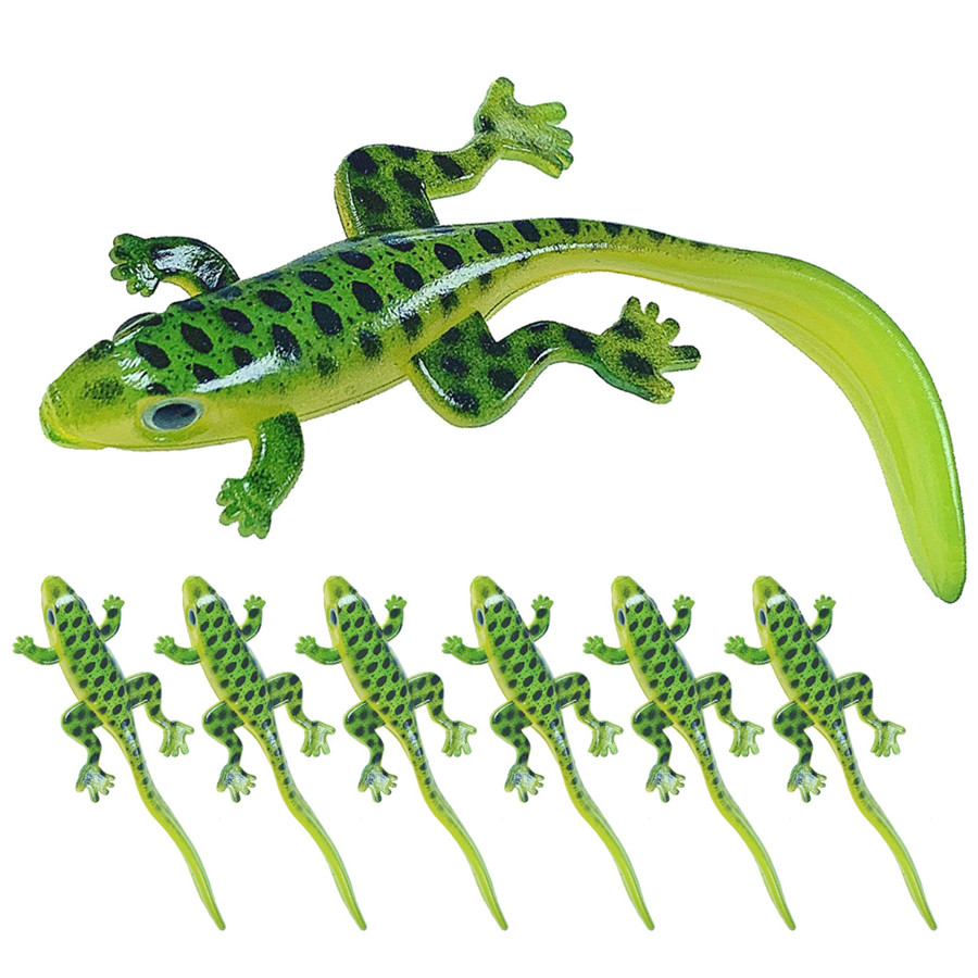 75cm 3g Elliot Frog Soft Baits Lures Silicone Fishing Gear 20 Pieces lot S2