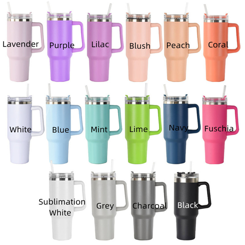 40oz Stainless Steel Tumbler with Handle and Straw Vacuum Sealed Insulated Travel Mug, Pink
40oz Stainless Steel Tumbler with Handle and Straw Vacuum Sealed Insulated Travel Mug, Pink