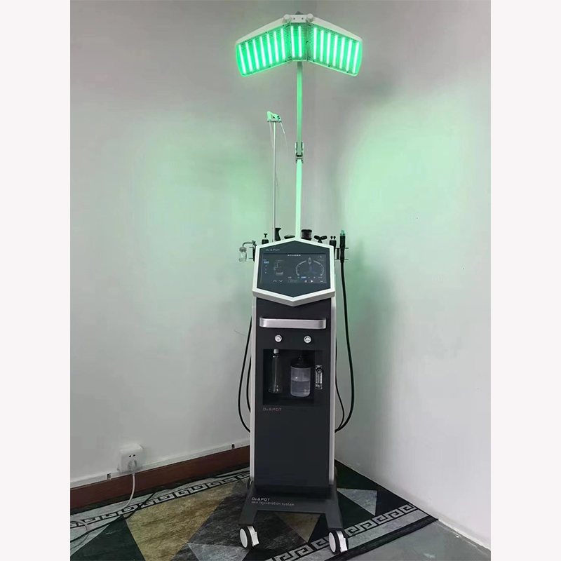 2023 Microdermabrasion multifunctional h2o2 water oxygen jet peel professional pdt led light therapy equipment