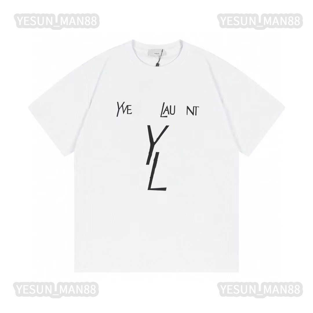 Designer Luxury ysls Classic T Shirt Mens And Womens Hip Hop letters Printing Top Summer Breathable High Street Cotton Loose Tee, White
Designer Luxury ysls Classic T Shirt Mens And Womens Hip Hop letters Printing Top Summer Breathable High Street Cotton Loose Tee, White