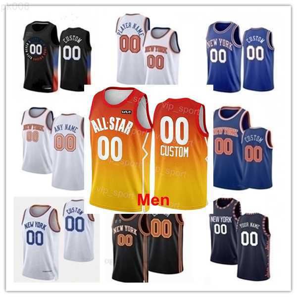 2023 All-Star Mens Women Youth New York''Knicks''Custom 4 Derrick Rose 30 Julius Randle 13 Evan Fournier 11 Jalen Brunson 9 RJ Barrett Basketball Jersey
