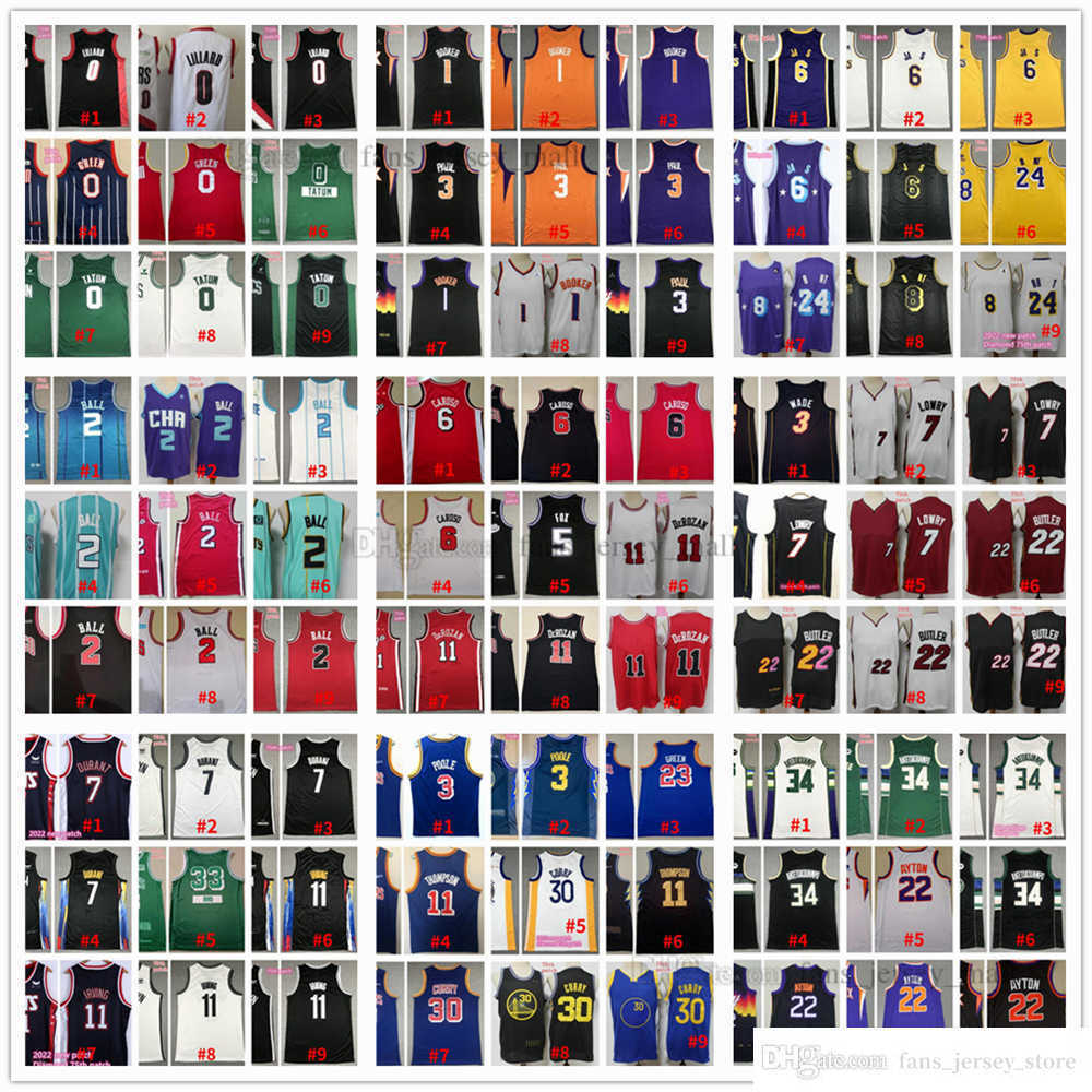 2023 75th Basketball Jerseys 3 Anthony 6 James Davis 7 Carmelo 13 Harden Kevin 11 Kyrie Durant Irving Luka 0 Westbrook 77 Doncic 15 Nikola 27 Jamal Jokic Murray Jersey