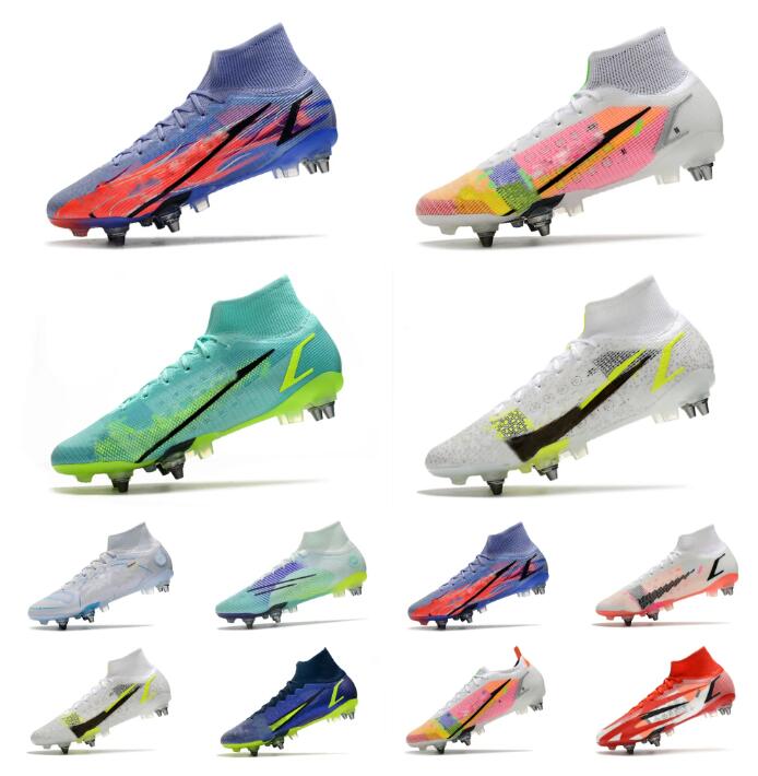 

Mercurial Superfly Soccer Shoes Superflys Vapores XIV VIII 8 Elite FG PRO Anti Clog Dream Speed Dynamic Turquoise Lime Glow Volt Black Bright Crimson Football Boots, 21