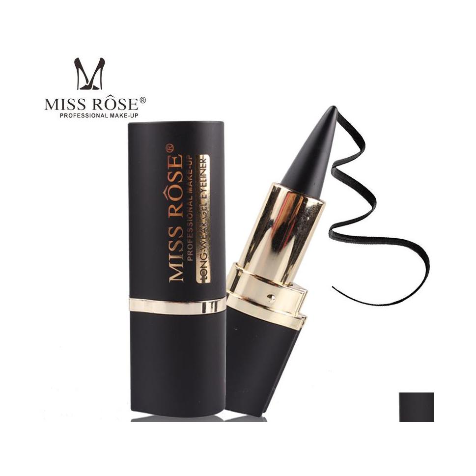Eyeliner Miss Rose Eye Enhancing Black Kajal Stick Solid Thick Gel Makeup Smooth Waterproof Natural Smoky Eyes Liner Drop Delivery H Dhrvy, As show
Eyeliner Miss Rose Eye Enhancing Black Kajal Stick Solid Thick Gel Makeup Smooth Waterproof Natural Smoky Eyes Liner Drop Delivery H Dhrvy, As show