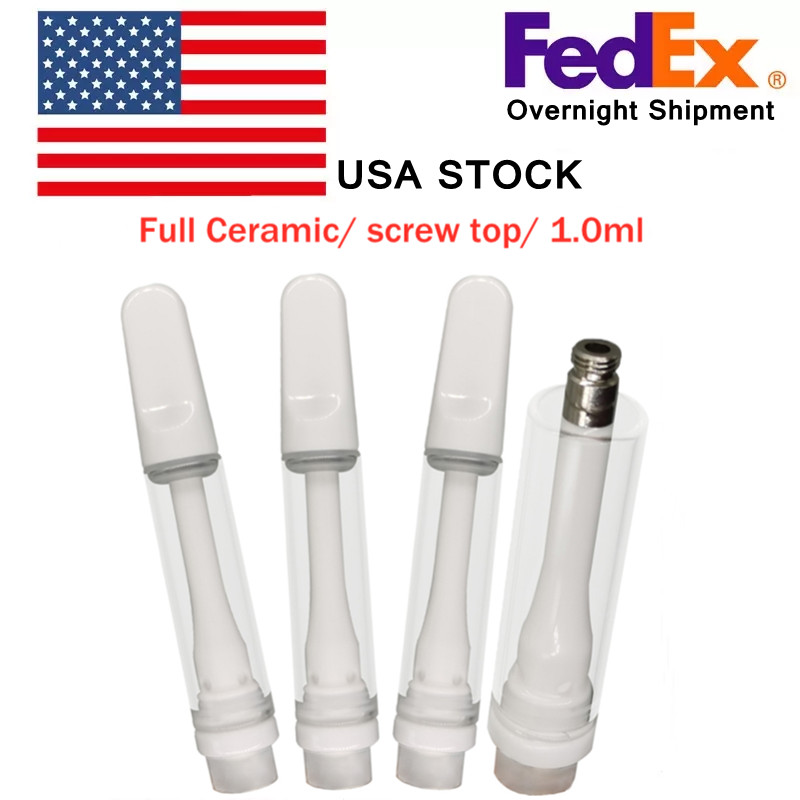 Full Ceramic Vape Cartridges USA STOCK Atomizers 1ML Disposable Vapes Pens Lead FREE Premium Thick Oil 510 Thread Cartridge Screw Tops Glass Tank Atomizer 400pcs/lot
Full Ceramic Vape Cartridges USA STOCK Atomizers 1ML Disposable Vapes Pens Lead FREE Premium Thick Oil 510 Thread Cartridge Screw Tops Glass Tank Atomizer 400pcs/lot
