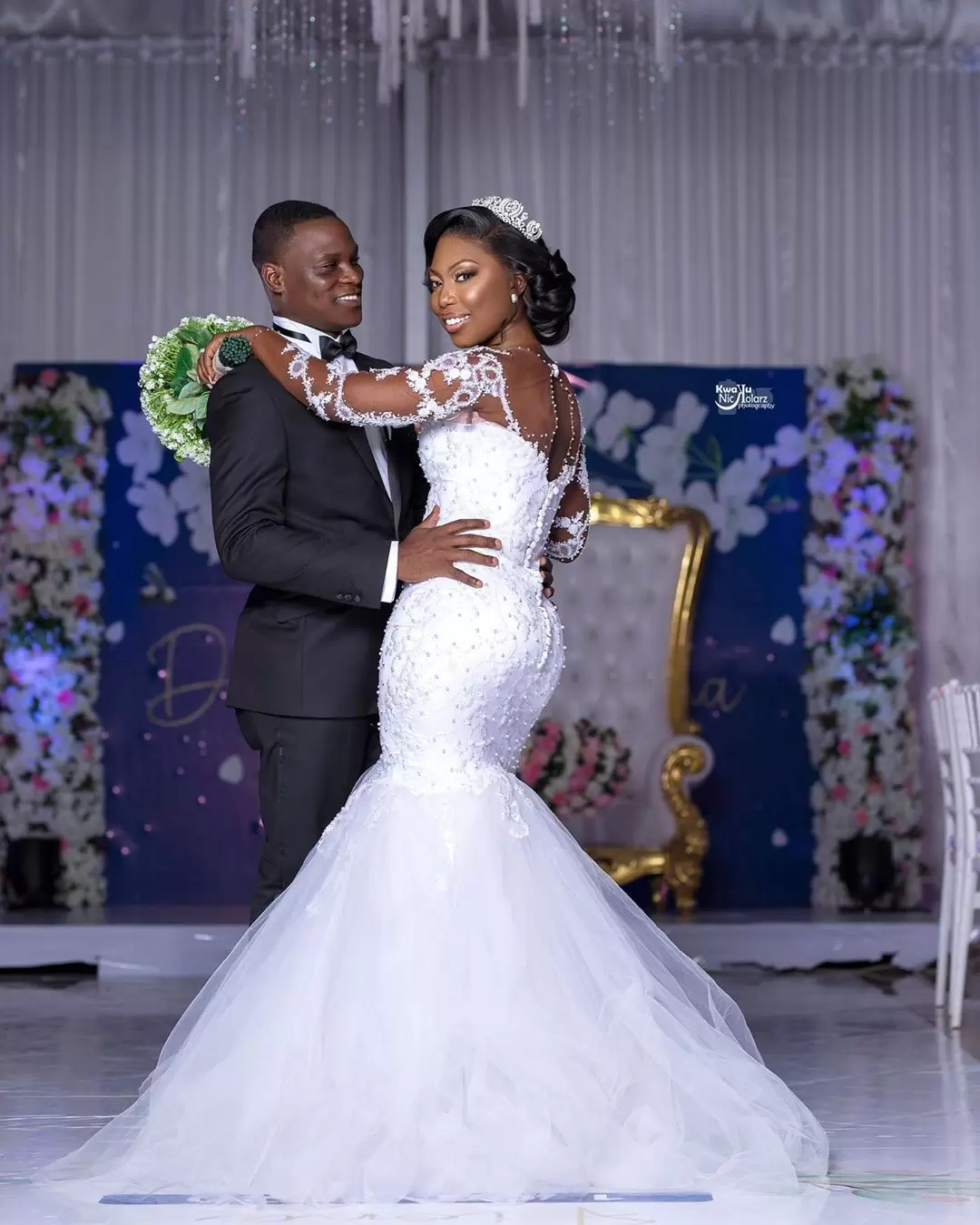 Luxury African Nigeria Mermaid Wedding Dresses Pearls Beaded Long Sleeves Bride Formal Gowns Modern Ivory Plus Size Bridal Dress 2023 Vestido De Novia