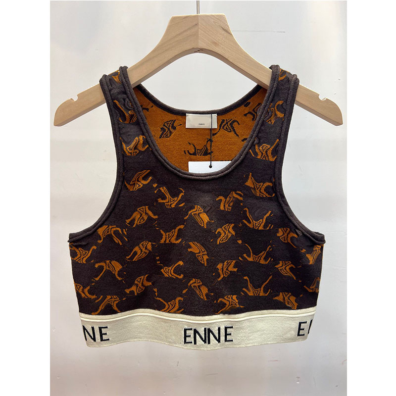 Luxury Designer Women's Tanks 2023 Summer Round Neck Sleeveless Tank Tops Street Wear Pattern Knit Cropped Top For Female Casual Fashion Vest, Khaki
Luxury Designer Women's Tanks 2023 Summer Round Neck Sleeveless Tank Tops Street Wear Pattern Knit Cropped Top For Female Casual Fashion Vest, Khaki