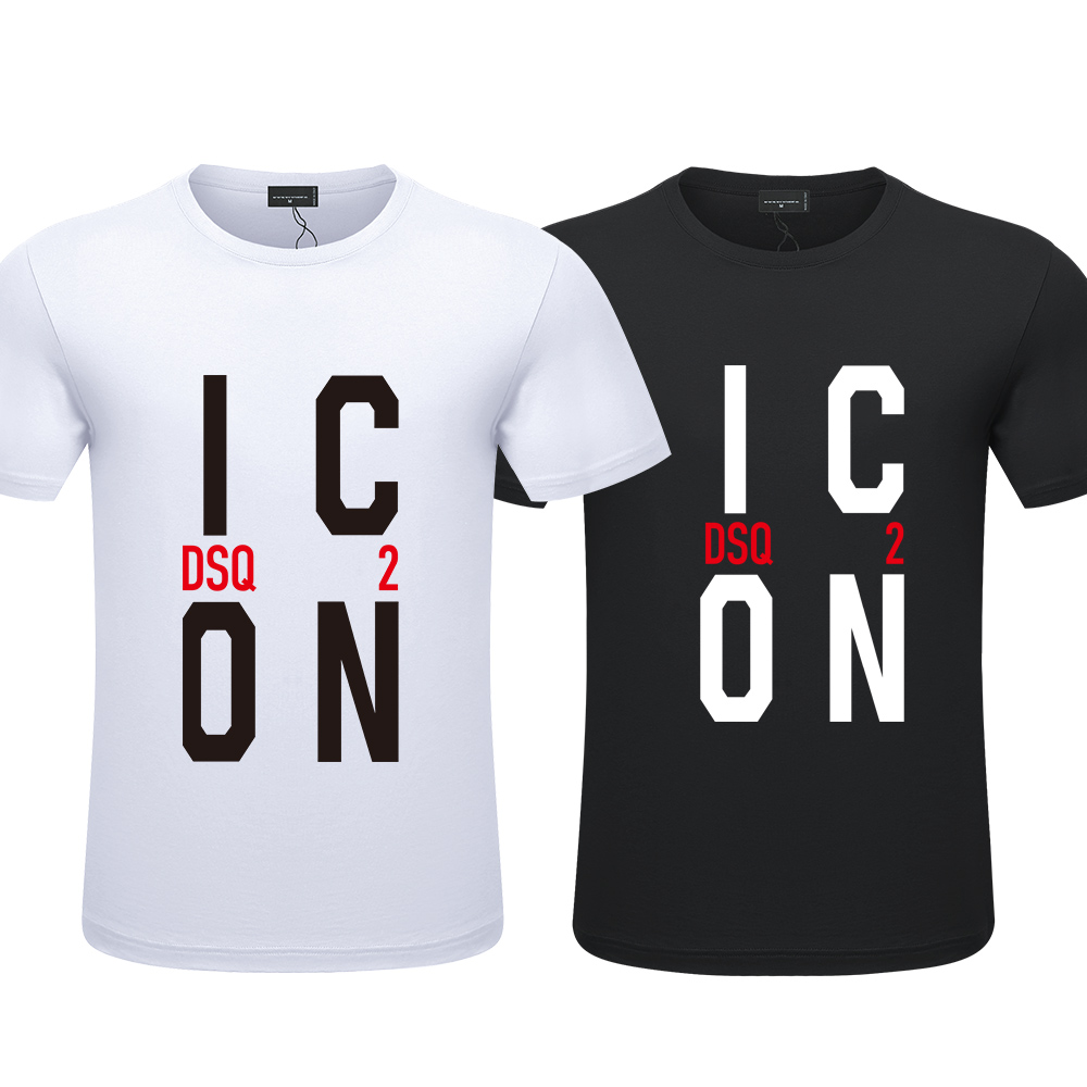 DSQ2 Men's T Shirts summer style ICON letter design casual O-Neck short sleeve tees color white black 00385, Navy
DSQ2 Men's T Shirts summer style ICON letter design casual O-Neck short sleeve tees color white black 00385, Navy