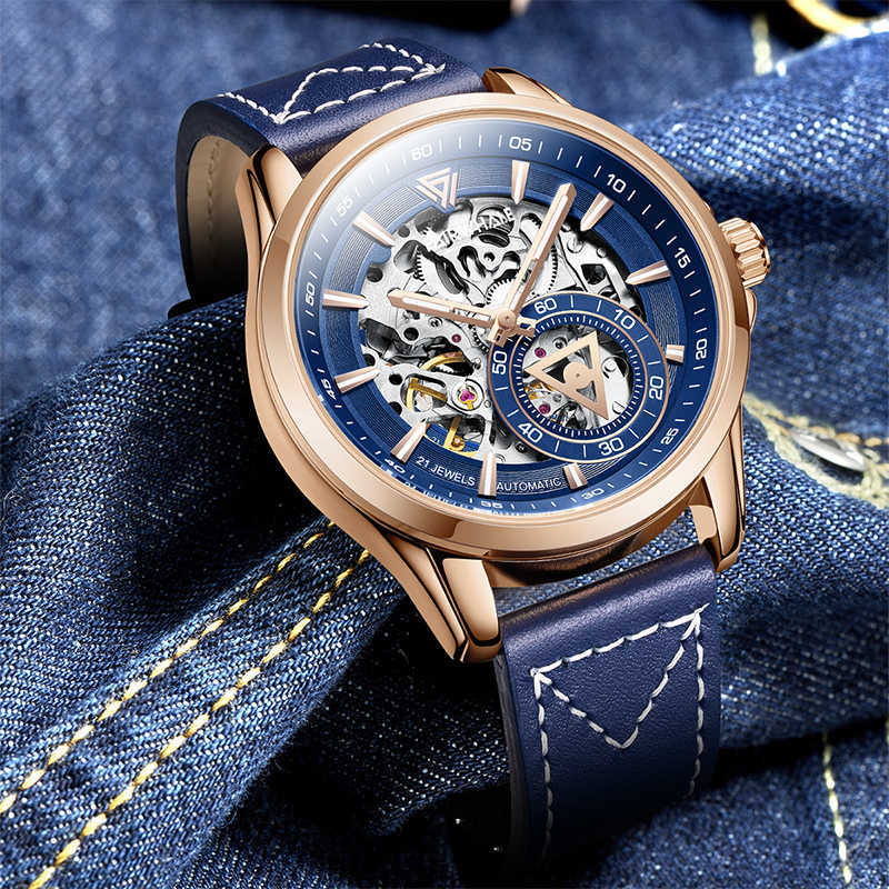 Watches MARK FAIRWHALE New Men Carved Flywheel Luminous Fashion Automatic Mechanical Watch Wear-Resistant Anti-Scratch Trend 0115
Watches MARK FAIRWHALE New Men Carved Flywheel Luminous Fashion Automatic Mechanical Watch Wear-Resistant Anti-Scratch Trend 0115