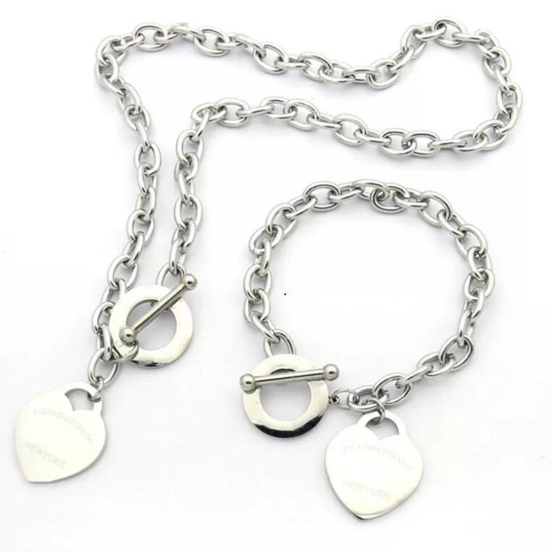 womens Birthday Gift Love Necklace Bracelet Jewelry Sets 925 Silver Big Heart designer tiffanys jewelry Wedding Statement Pendant bracelets Necklaces Bangle Set, Silver necklace
womens Birthday Gift Love Necklace Bracelet Jewelry Sets 925 Silver Big Heart designer tiffanys jewelry Wedding Statement Pendant bracelets Necklaces Bangle Set, Silver necklace