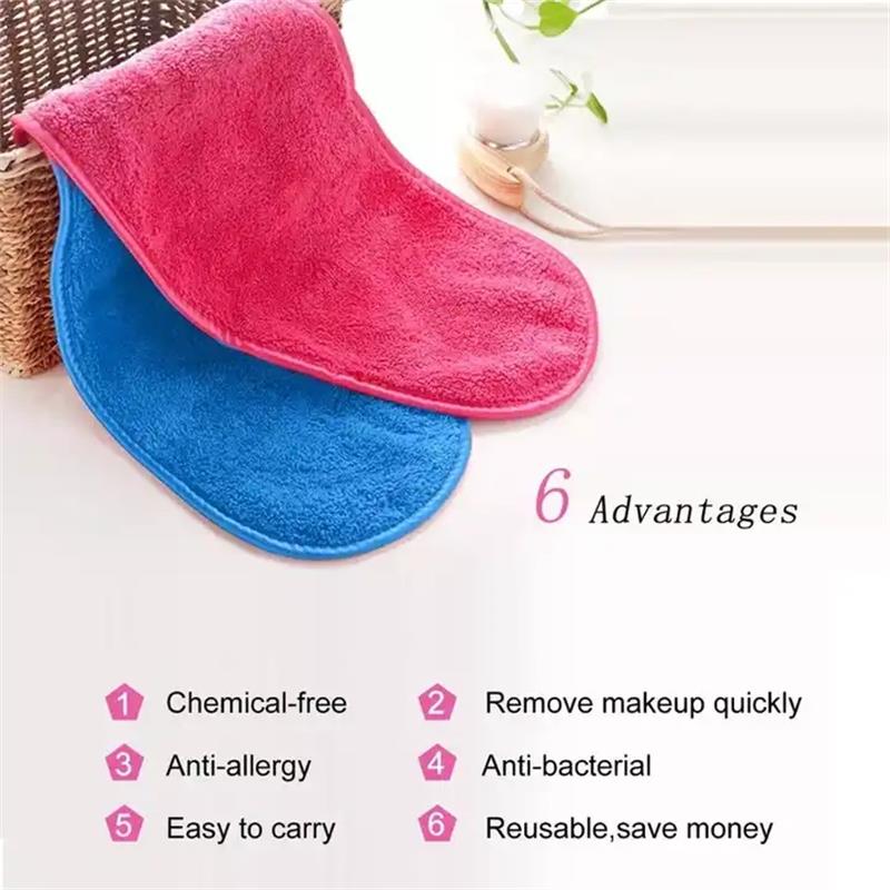 Makeup face towel cleaner microfiber Beauty Items facial cloth makeup remover Washable clean cosmetics with water