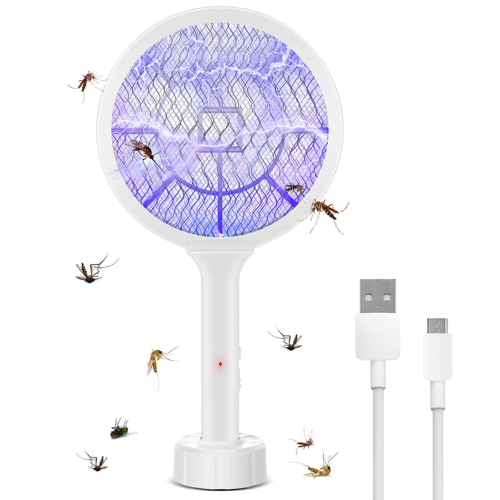 Pest Control Professional Mosquito Killer Bat USB Rechargeable Electric Racket Kills Mosquitoes Insect Moth Fly Repellent Bug Zapper for Home 0129 
Pest Control Professional Mosquito Killer Bat USB Rechargeable Electric Racket Kills Mosquitoes Insect Moth Fly Repellent Bug Zapper for Home 0129